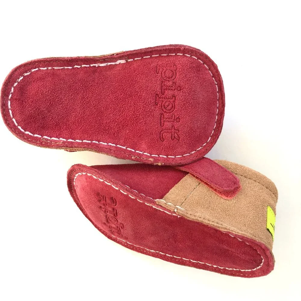 Pipit Eco-Friendly Suede Floral Baby Shoes